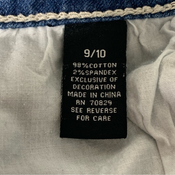 Rue21 Womens Size 9/10 Flag Embroidered Five Pocket Jean Shorts - Picture 6 of 8